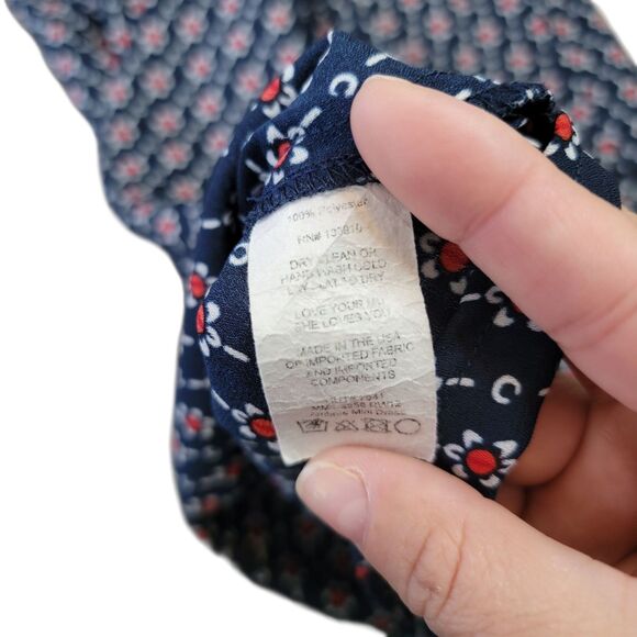 Show Me Your MuMu Ambres Mini Dress Blue With Red & White Flowers Size Small - Picture 7 of 7